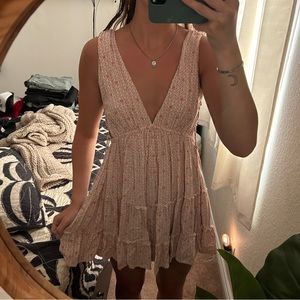 Cotton candy LA floral dress